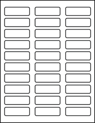 2.25" X 0.75" Blank Labels