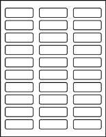 2.25" X 0.75" Blank Labels