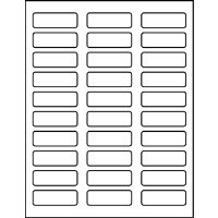 2.25" X 0.75" Blank Labels