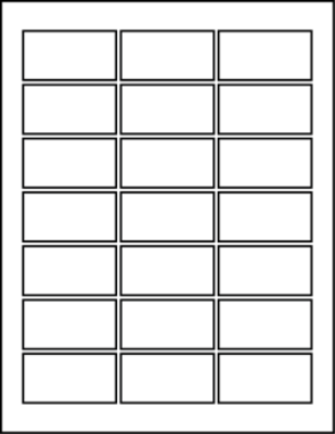 2.375" X 1.250" Blank Labels
