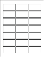 2.375" X 1.250" Blank Labels