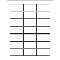 2.375" X 1.250" Blank Labels
