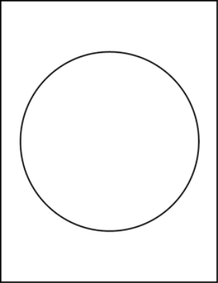 7.00" Round Blank Labels
