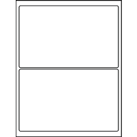 8.00" X 5.00" Blank Labels