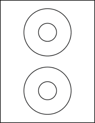 4.25" Round Blank CD Labels
