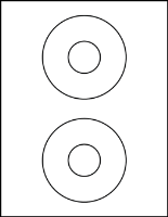 4.25" Round Blank CD Labels