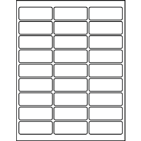 2.62" X 1.00" Blank Labels