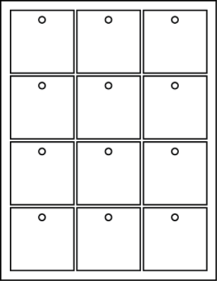 2.500" X 2.470" Rectangle Tags