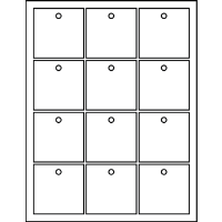 2.500" X 2.470" Rectangle Tags