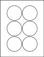 2.875" Round Blank Labels