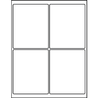 4.00" X 5.00" Blank Labels