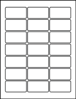 2.375" X 1.25" Blank Labels