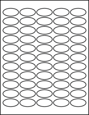 1.50" X 0.75" Blank Labels