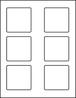 2.75" X 2.75" Blank  Labels