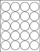1.93" Round Blank Labels