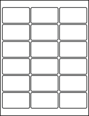 2.62" X 1.5" Blank Labels