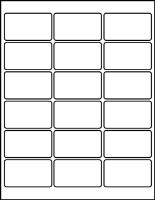 2.62" X 1.5" Blank Labels
