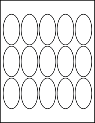 1.50" X 2.75" Blank Labels