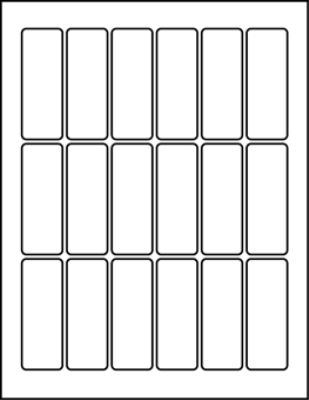 1.125" X 3.062" Blank Labels