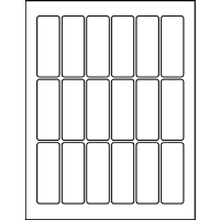 1.125" X 3.062" Blank Labels