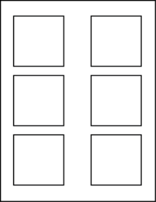 2.750" X 2.750" Blank Labels