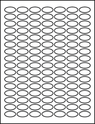 1.00" X 0.50" Blank Labels