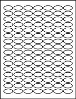 1.00" X 0.50" Blank Labels