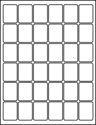1.25" X 1.62" Blank Labels