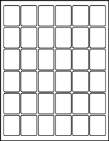 1.25" X 1.62" Blank Labels