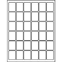 1.25" X 1.62" Blank Labels