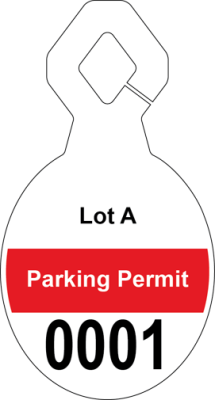 3.75" X 7.00" Parking Permits