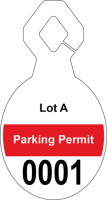 3.75" X 7.00" Parking Permits