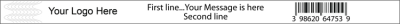 WB10330 UPC-A Barcode Adult Wristband