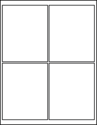 4.00" X 5.00" Blank Labels