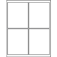4.00" X 5.00" Blank Labels