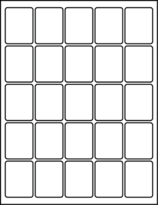 1.50" X 1.95" Blank Labels