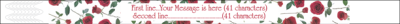 WB10011 Red Roses Adult Wristband