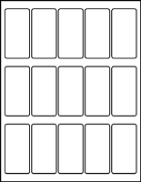 1.50" X 3.00" Blank Labels