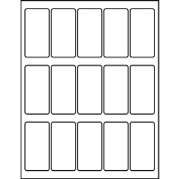 1.50" X 3.00" Blank Labels
