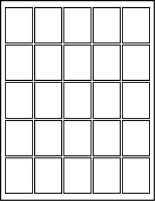 1.50" X 1.95" Blank Labels