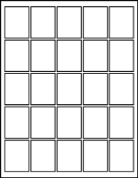 1.50" X 1.95" Blank Labels