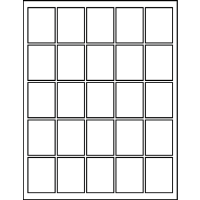 1.50" X 1.95" Blank Labels