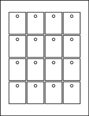 1.62" X 2.09" Rectangle Tags