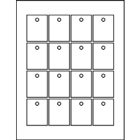 1.62" X 2.09" Rectangle Tags