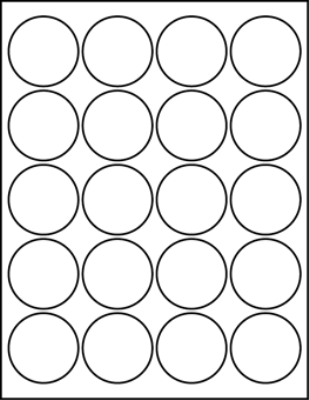 1.93" Round Labels