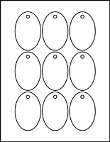 2.0" X 3.0" Oval Tags